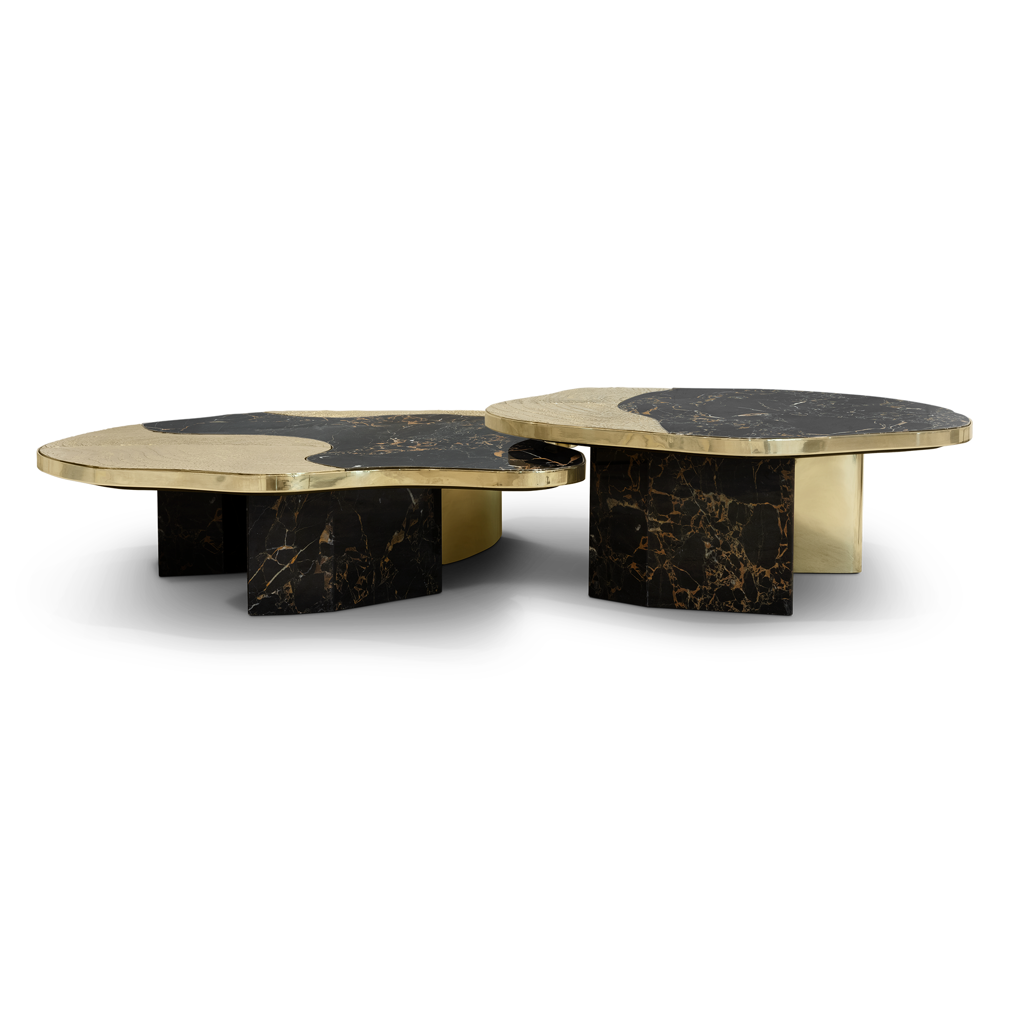 BOCA DOLOBO-MARBLE AND GOLD CENTER TABLE